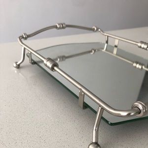 Decorative Mirrored Organizer Tray